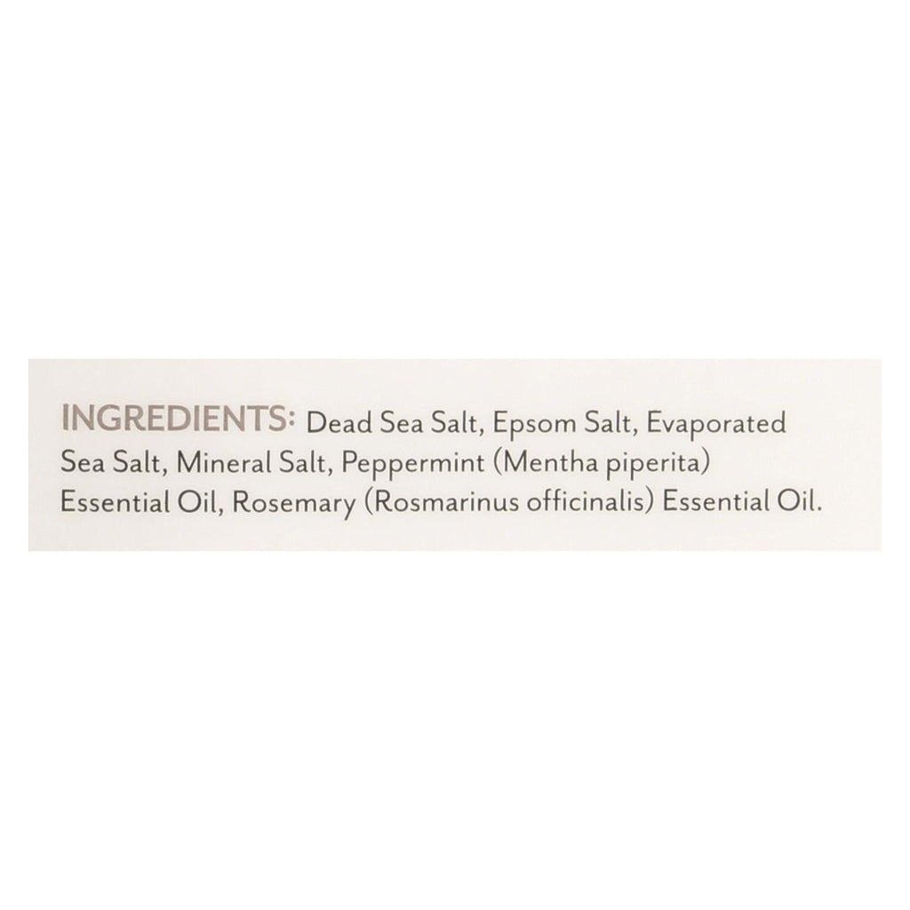 Soothing Touch Peppermint Rosemary Bath Salts - 8oz, Case of 6 - Epsom & Dead Sea Salt Soak for Muscle Relief