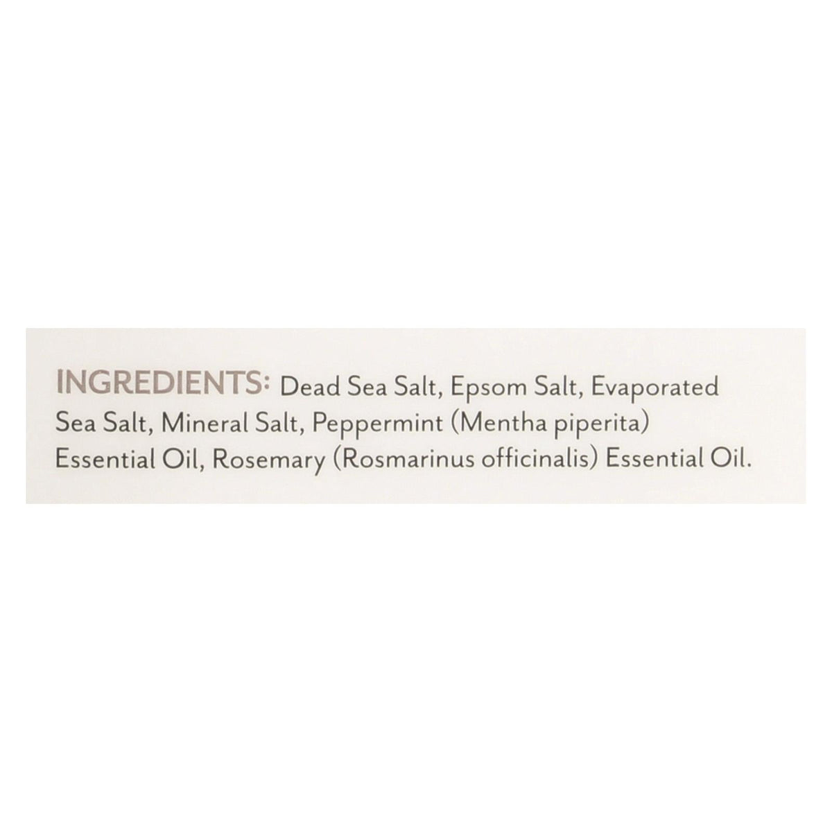 Soothing Touch Peppermint Rosemary Bath Salts - 8oz, Case of 6 - Epsom & Dead Sea Salt Soak for Muscle Relief