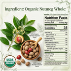 Organic Whole Nutmeg – Grate Fresh for Baking & Chai
