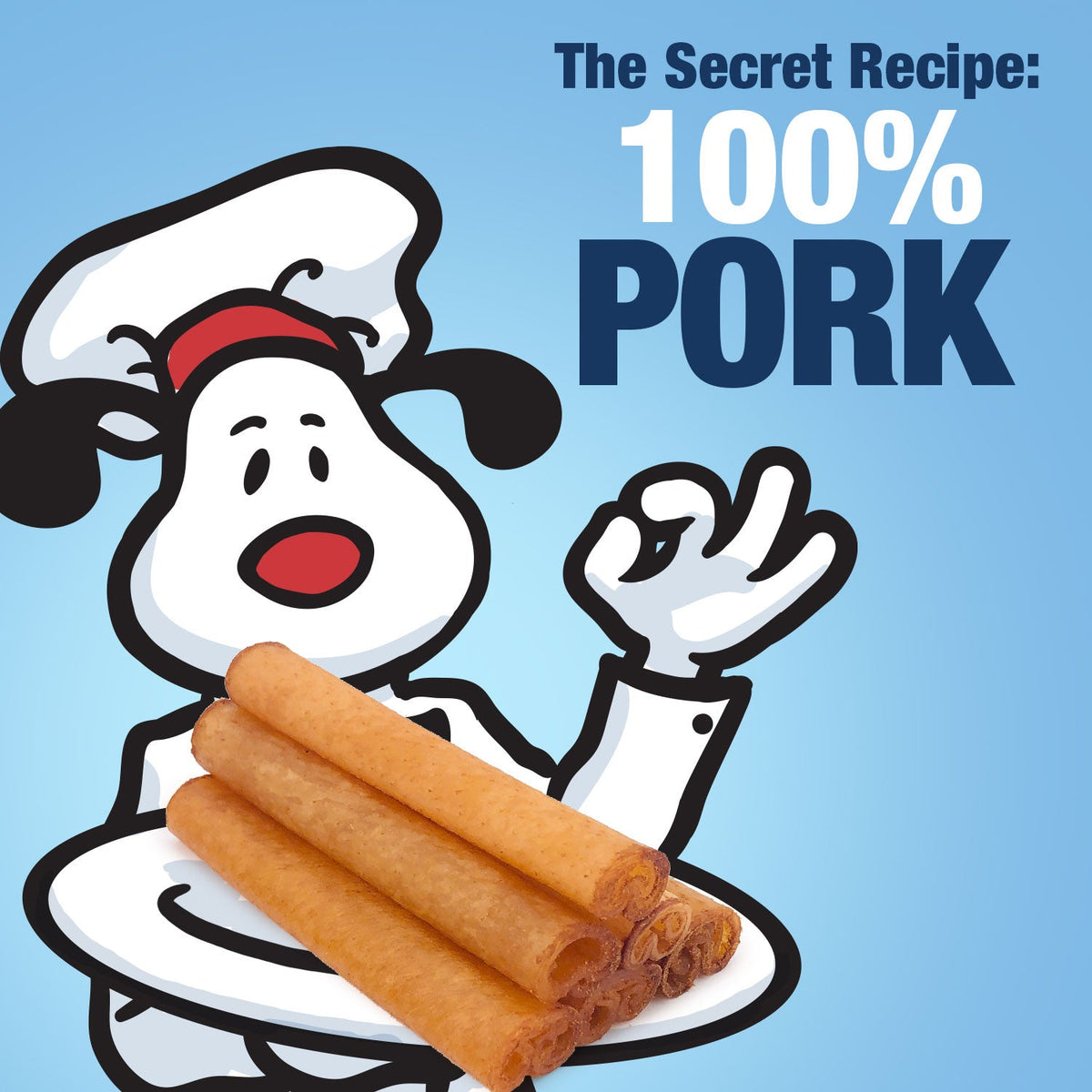 ValueBull USA Pig Skin Retriever Rolls for Dogs, 4 Inch, Smoked, 50 Count