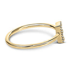 10K Yellow Gold Diamond Accent Initial “A-Z” Ring