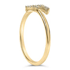 10K Yellow Gold Diamond Accent Initial “A-Z” Ring