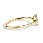 10K Yellow Gold Diamond Accent Initial “A-Z” Ring