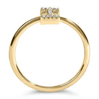 10K Yellow Gold Diamond Accent Initial “A-Z” Ring