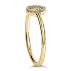 10K Yellow Gold Diamond Accent Initial “A-Z” Ring