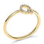 10K Yellow Gold Diamond Accent Initial “A-Z” Ring