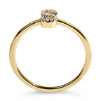 10K Yellow Gold Diamond Accent Initial “A-Z” Ring