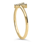 10K Yellow Gold Diamond Accent Initial “A-Z” Ring