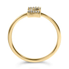 10K Yellow Gold Diamond Accent Initial “A-Z” Ring