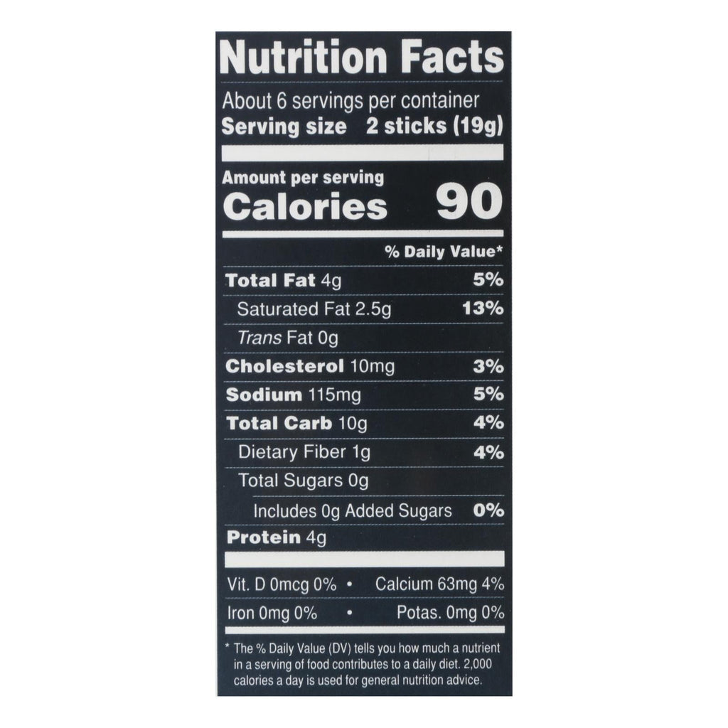 John Wm. Macy's Original Cheddar Cheese Sticks, Case of 6, 4 oz Each