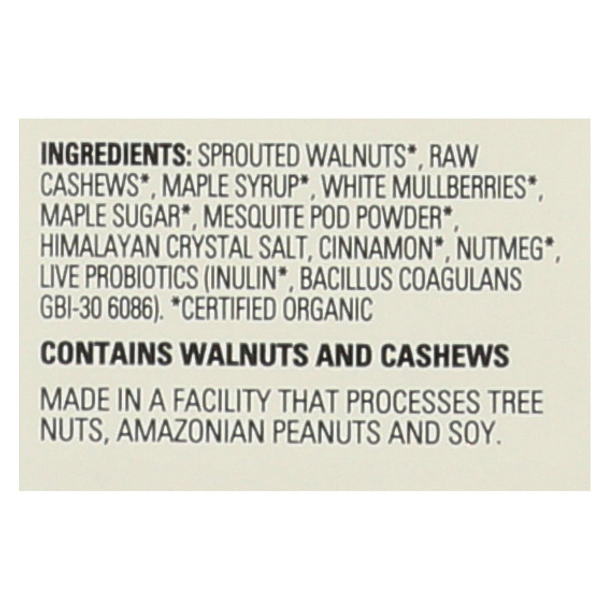 Living Intentions Activated Superfood Malted Maple Nut Blend Case of 6, 4 Ounce