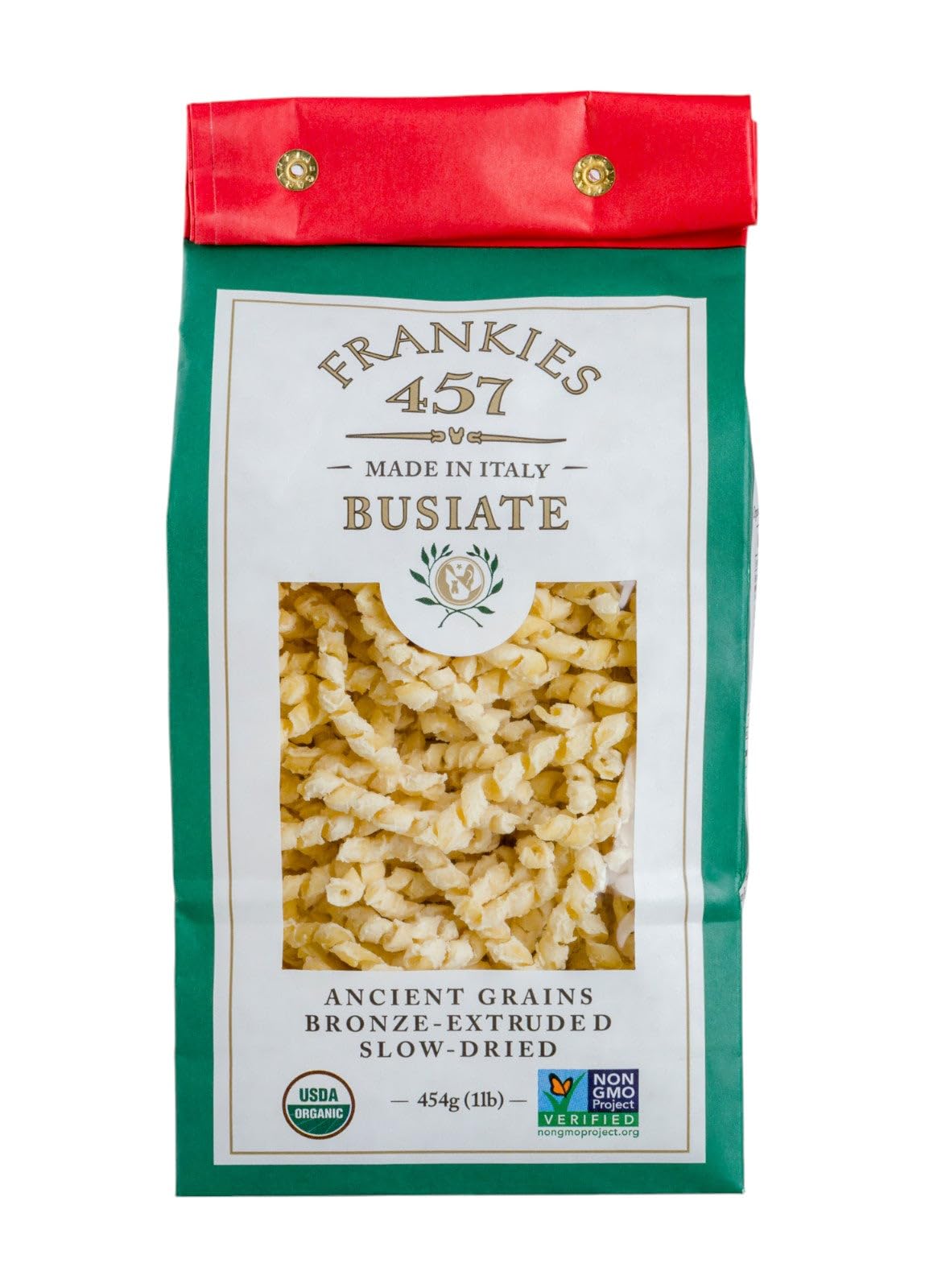 Frankies 457 Organic Busiate Pasta, Case of 6, 1 Pound Bags