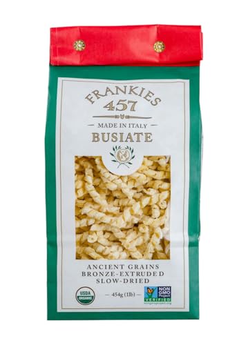 Frankies 457 Organic Busiate Pasta, Case of 6, 1 Pound Bags