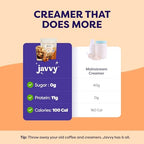 Javvy Salted Caramel Protein Coffee Creamer, Case of 6, 9.7 Ounce Containers