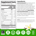 Orgain Vanilla Creatine Protein Powder, 28.2 oz Container