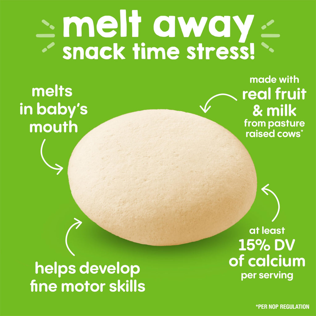 Happy Baby Organics Strawberry Yogis Yogurt Melts, Case of 8, 1 oz Bags