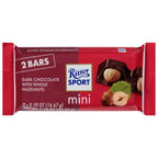 Ritter Sport Mini Dark Chocolate Hazelnut Bar, Case of 16, 1.18 oz Bars