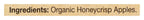 North Coast Organic Honeycrisp Apple Sauce Pouches, Case of 6, 4 Pack, 3.2 Ounce Pouches