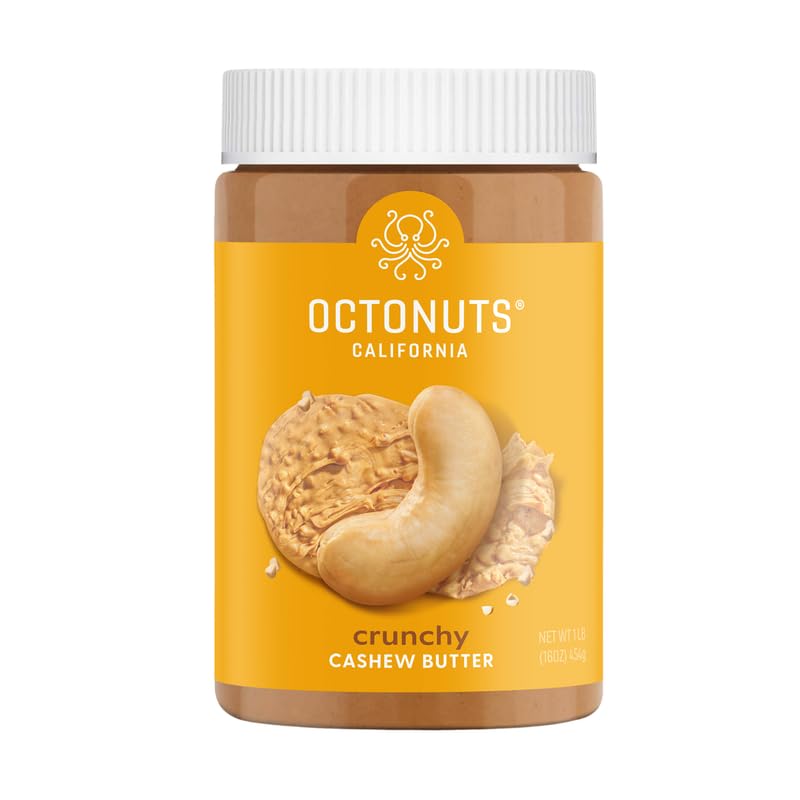 Octonuts Crunchy Cashew Butter, Case of 8, 16 Ounce
