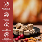 Loacker Quadratini Cinnamon Wafer Cookies, Case of 6, 8.82 Ounce Bags