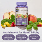Garden of Life Organics Mykind Prenatal Multi Gummies Organic Berry, 120 Count