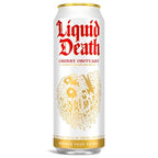 Liquid Death Cherry Obituary Cherry-Flavored Sparkling Water, Case of 12, 19.2 Fluid Ounce Cans