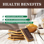 Natural Nectar Dark Chocolate Biscuits, Case of 12, 5.29 Ounce Packages