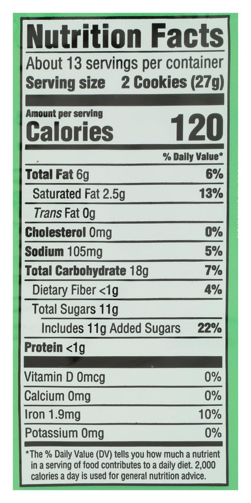 Newman's Own Mint Chocolate Sandwich Cookies, Case of 8, 13 Ounce