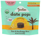 Joolies Organic Lemon Bar Date Pops, Case of 6, 3.5 Ounce Bags
