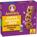 Annie's Homegrown Organic Sunbutter Chocolate Chip Granola Bars, Case of 12, 4.45 Ounce