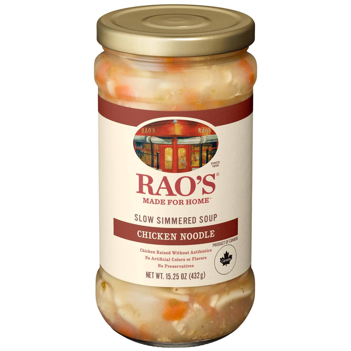 Rao's Chicken Noodle Soup, Case of 6, 15.25 Ounce