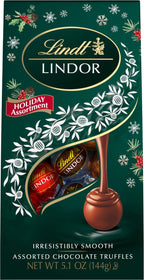 Lindt Holiday Assorted Chocolate Truffles, Case of 6, 5.1 Ounces