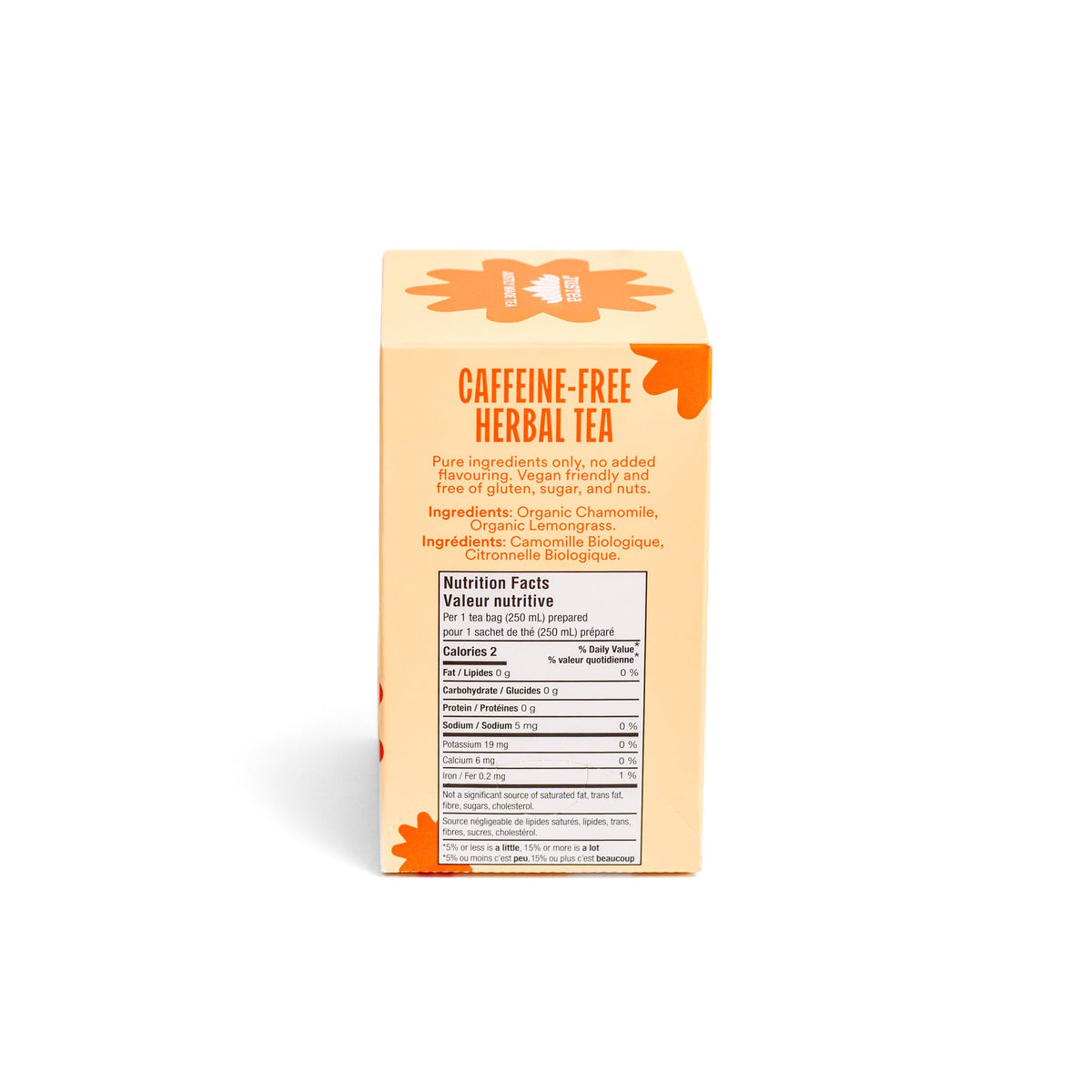 JusTea Sunset Chamomile Tea, Case of 6, 16 Count Boxes
