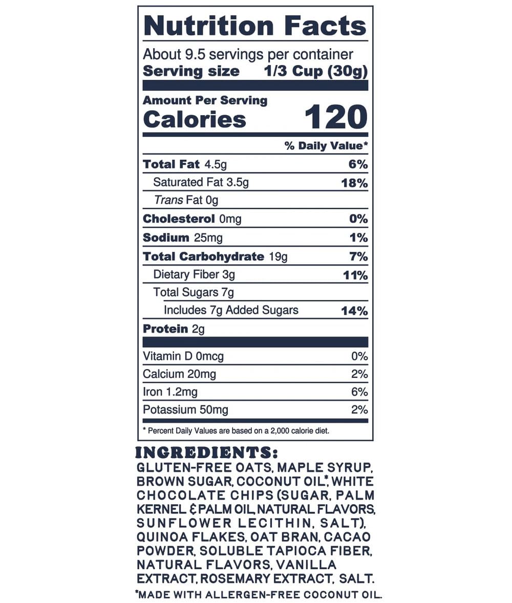 Oat Haus Cookies and Cream Granola Butter, 10 oz, Case of 6