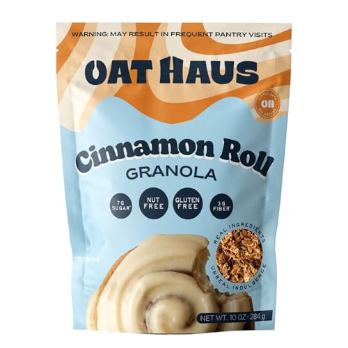 Oat Haus Cinnamon Roll Granola Butter, 10 oz, Case of 6