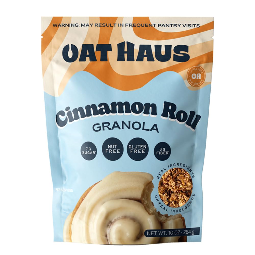 Oat Haus Cinnamon Roll Granola Butter, 10 oz, Case of 6