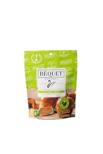 Bequet Chewy Caramel Apple Harvest Caramels, Case of 12, 3.6 Ounce