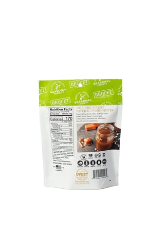 Bequet Chewy Caramel Apple Harvest Caramels, Case of 12, 3.6 Ounce