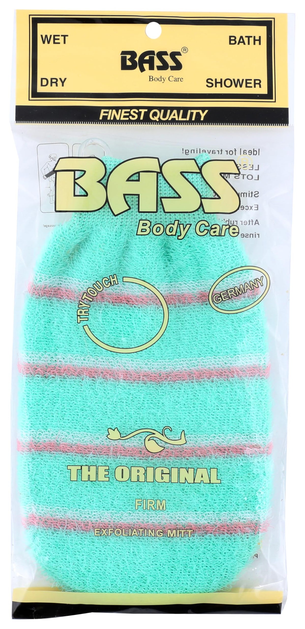 Bass Brushes Assorted Color Nylon Bath Mitt