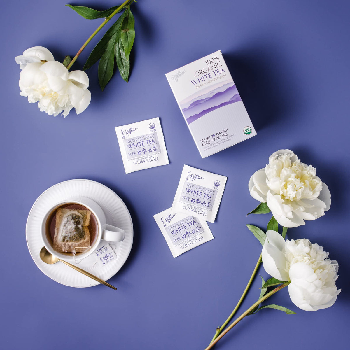Prince of Peace Organic Premium White Tea, 20 Tea Bags