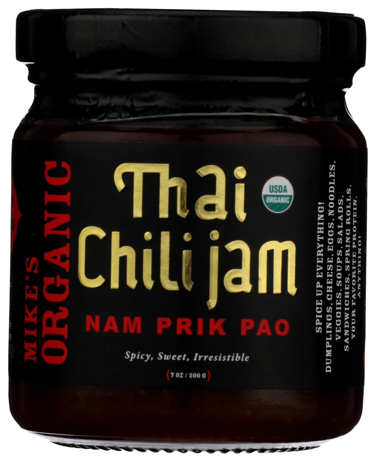 Mike's Organic Curry Love Organic Thai Chili Jam, Case of 4, 7 Oz Jars