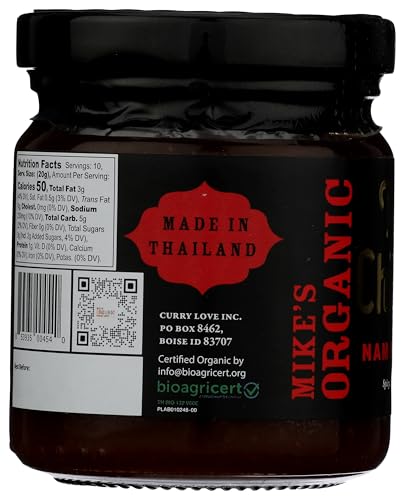 Mike's Organic Curry Love Organic Thai Chili Jam, Case of 4, 7 Oz Jars