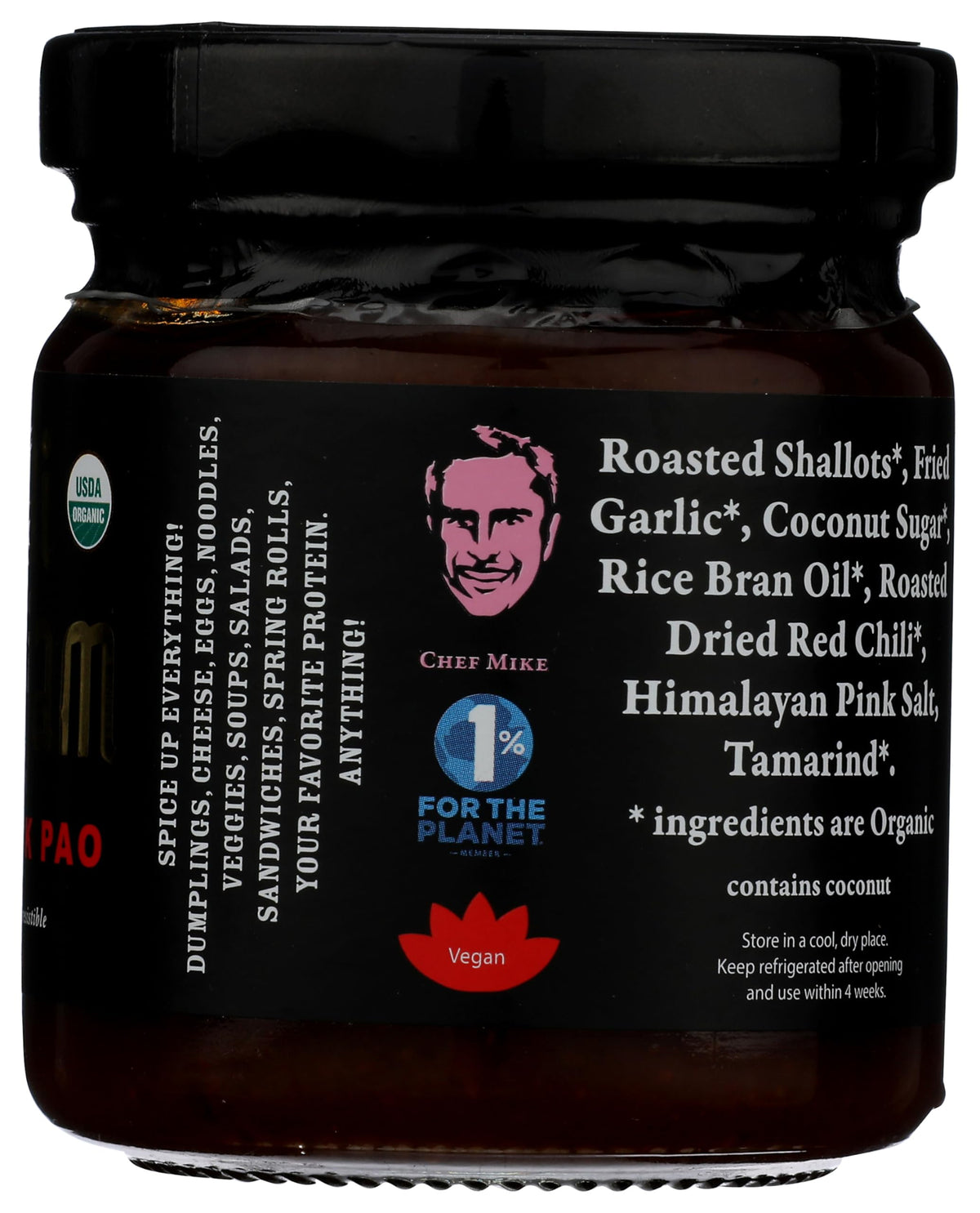 Mike's Organic Curry Love Organic Thai Chili Jam, Case of 4, 7 Oz Jars