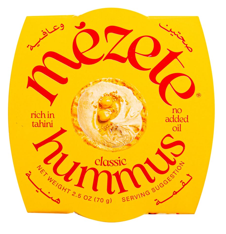 Mezete Classic Hummus, Case of 6, 7.6 Oz