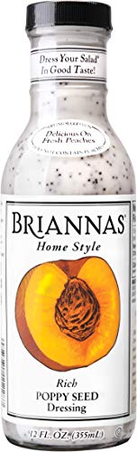 Brianna's Raspberry Poppy Seed Salad Dressing, Case of 6, 12 Fl Oz Bottles