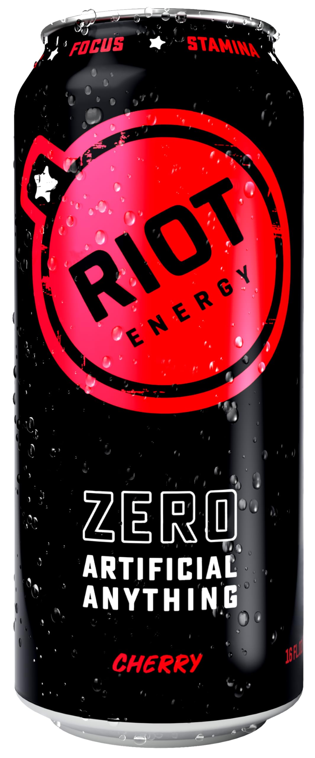 Riot Energy Cherry Watermelon Energy Drink, Case of 12, 16 Fl Oz Cans