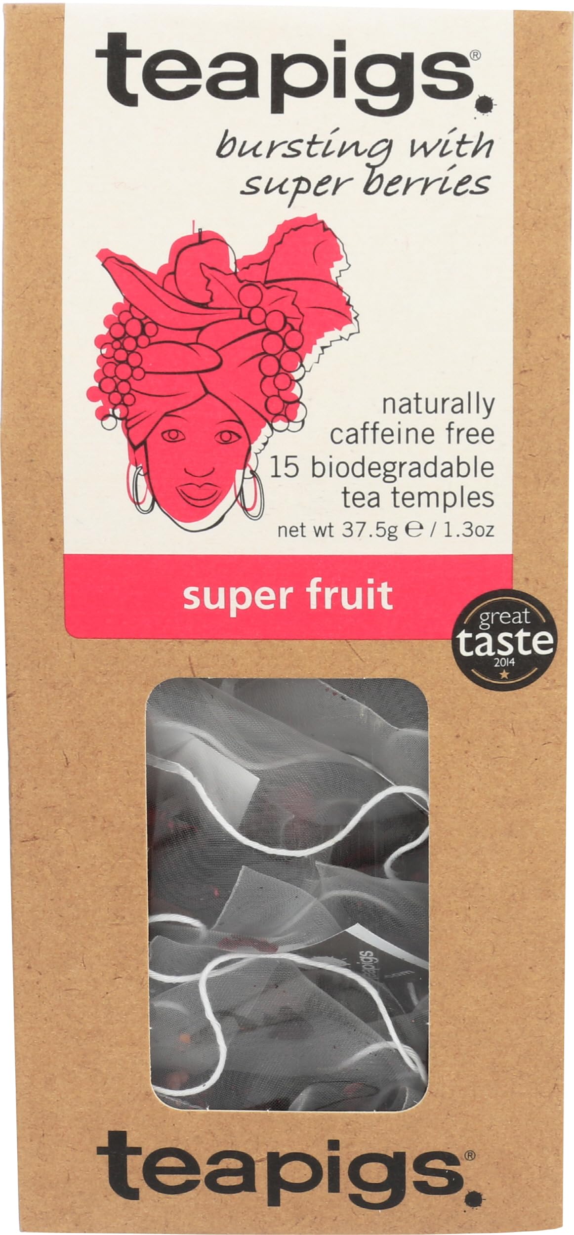 Teapigs Super Fruit Tea, Case of 6, 15 Count
