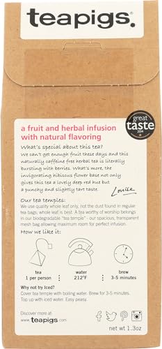 Teapigs Super Fruit Tea, Case of 6, 15 Count