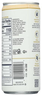 La Colombe Vanilla Draft Latte Coffee, Case of 12, 9 Fluid Ounce