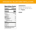 Que Pasa Organic Yellow Tortilla Chips, Case of 8, 7.5 Ounce